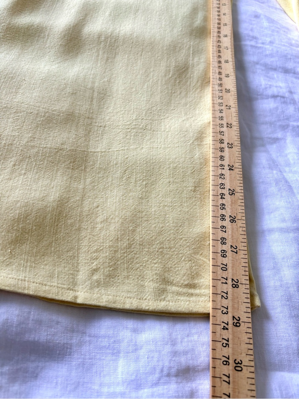 Sienna Sky Yellow Linen Blend Wide Leg Pants M Pull On Coastal Resort NWOT - Picture 6 of 13